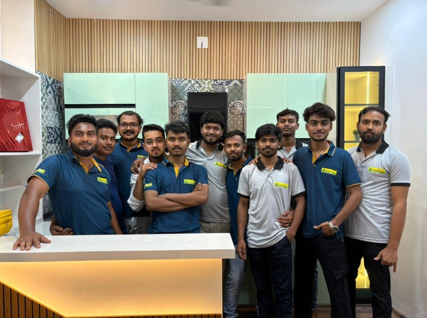 Munshi Interior experience showroom with live modular kitchen displays